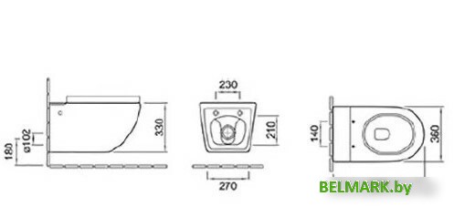 Унитаз подвесной SantiLine SL-5031 - фото2