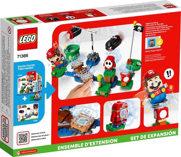 Конструктор LEGO Super Mario 71366 Огневой налёт Билла-банзай. Доп. набор - фото2