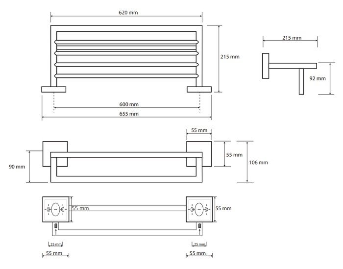 Полка для полотенца Bemeta Beta 132205072 - фото2