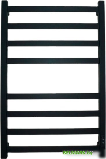 Полотенцесушитель Маргроид Ferrum Вид 81/10 Профильный СНШ 80x40 Черный матовый, скрытого монтажа, таймер справа - фото2