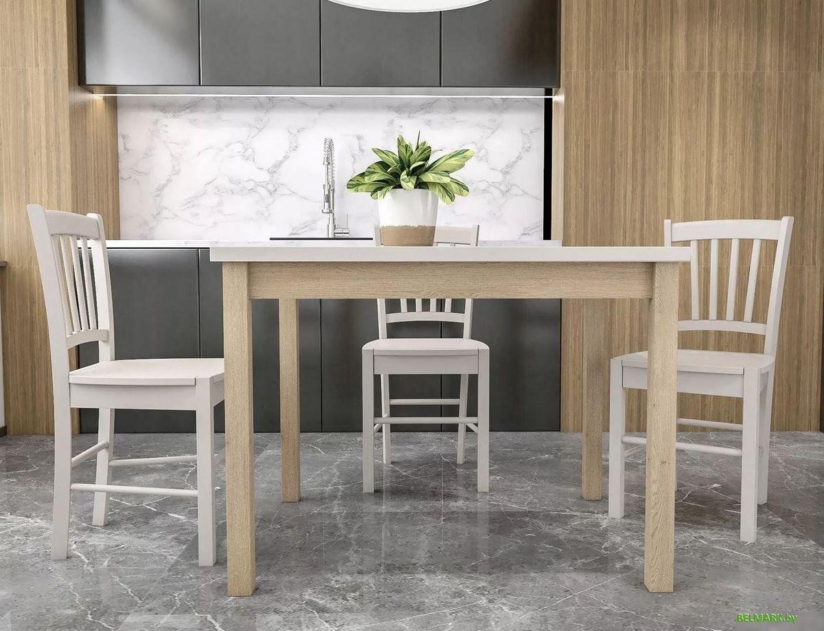 Кухонный стол Signal Adam 120/68 (кашемир/дуб кремона) - фото2
