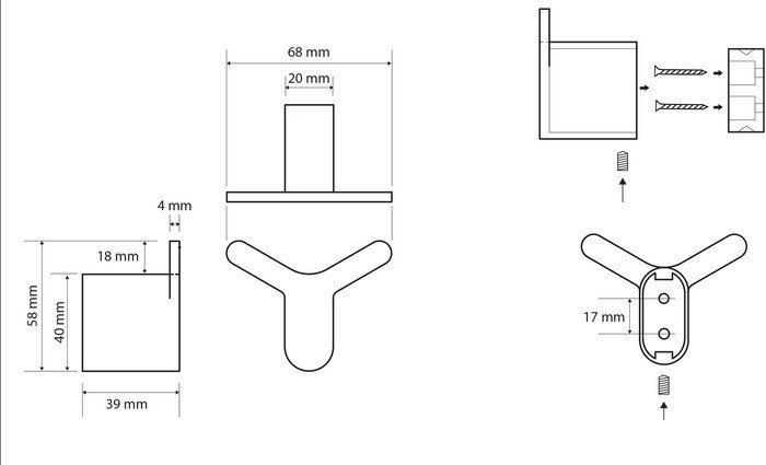 Крючок для ванны Bemeta Organic 157106211 - фото2