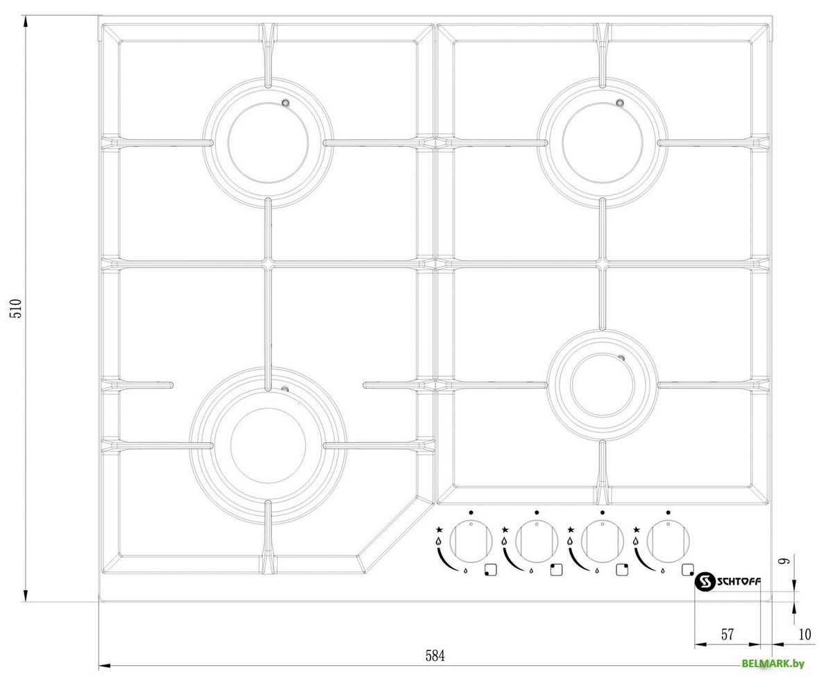Варочная панель Schtoff H6034C16IS Black - фото2