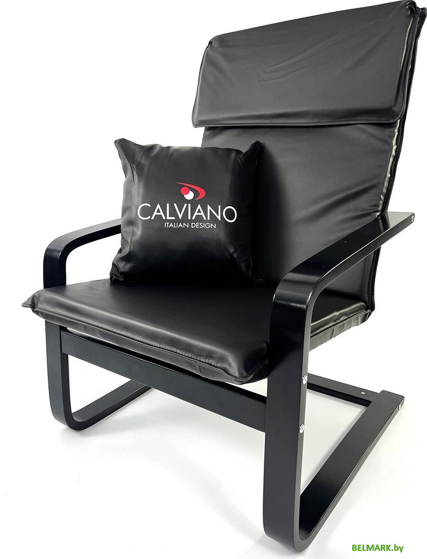 Интерьерное кресло Calviano Soft 1 (черный PU) - фото2