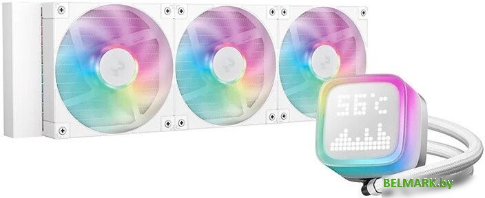 Система жидкостного охлаждения для процессора DeepCool LP360 WH R-LP360-WHMSMC-G-1 - фото