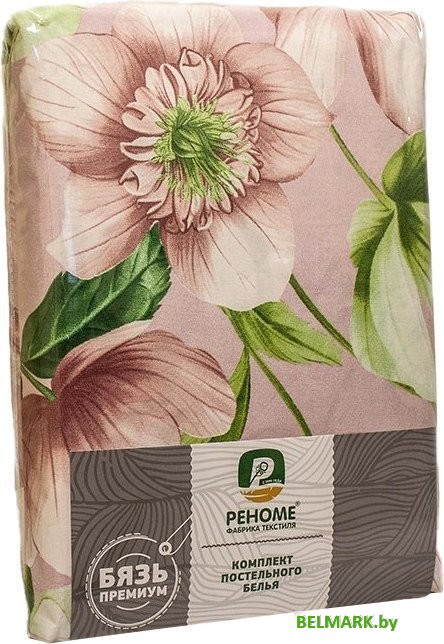 Постельное белье Реноме 2сп с Евро простыней Премиум Сады Сингапура 7275-1 (бязь) - фото2