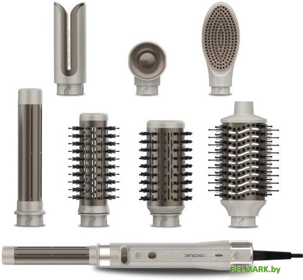 Мультистайлер Cecotec CeramicCare 8 в 1 AirGlam Gyro Champagne 112528 - фото