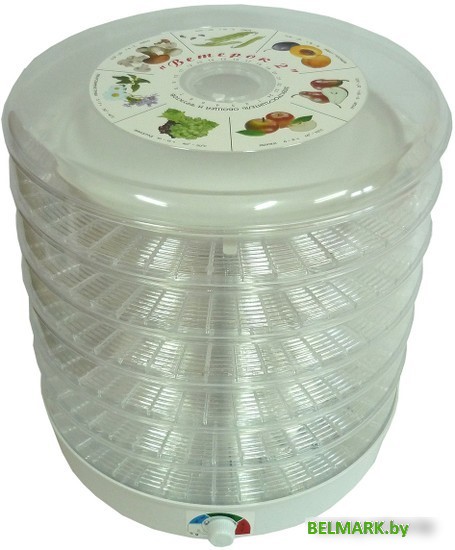 Сушилка для овощей и фруктов Спектр-Прибор Ветерок-2 ЭСОФ-0,6/220 (6 поддонов, прозрачный, пастила) - фото2