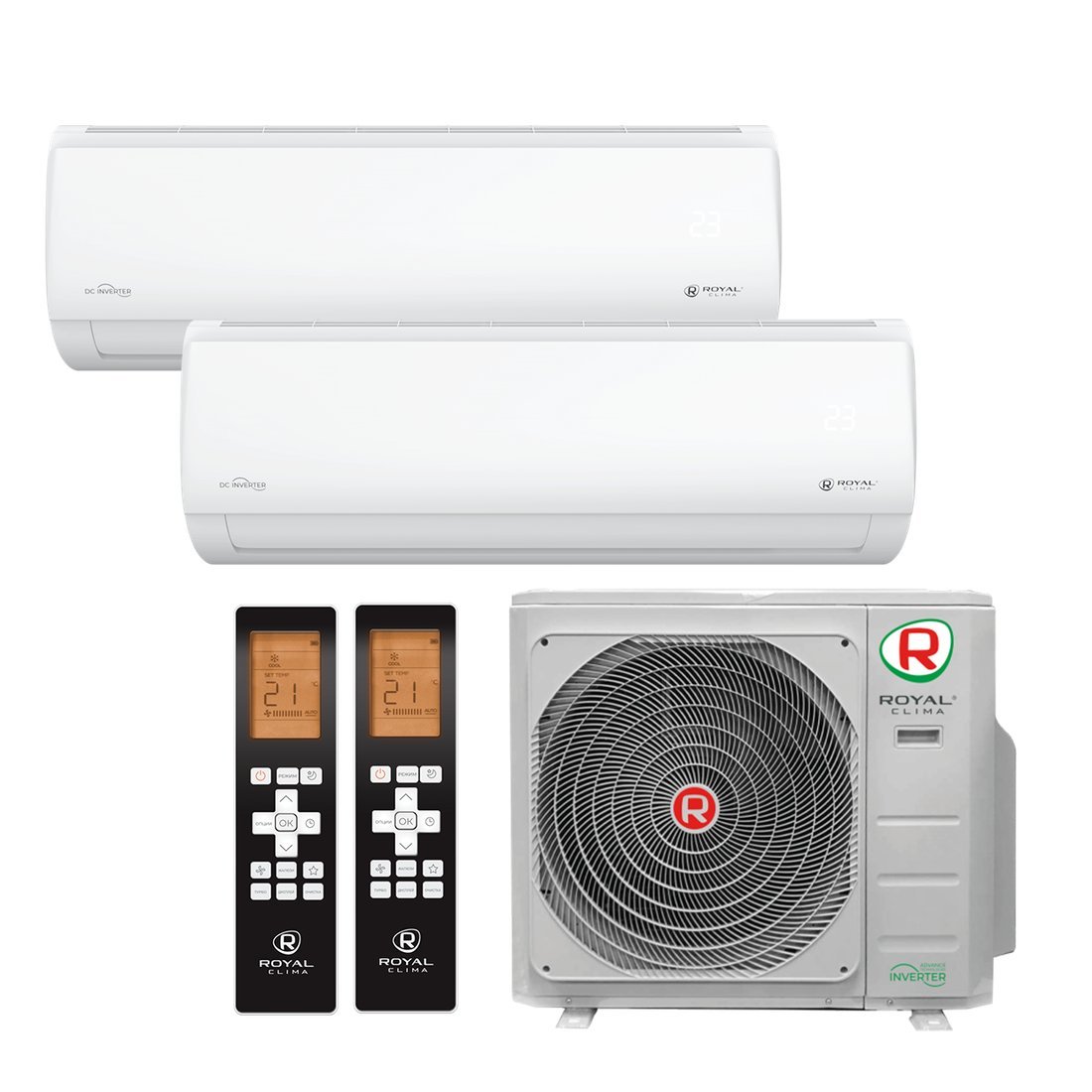Кондиционер Royal Clima Multi Flexi EU ERP Upgrade 2RMN-14HN/OUT / RCI-TMN09HN + RCI-TMN09HN - фото