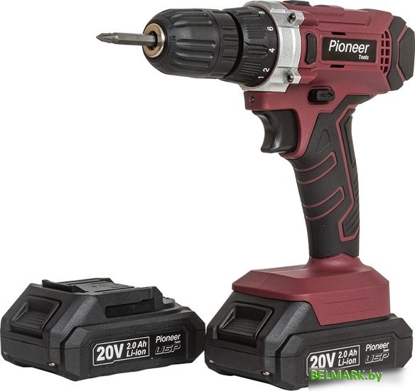Дрель-шуруповерт Pioneer CD-M2012C-USP (с 2-мя АКБ, кейс, оснастка) - фото2