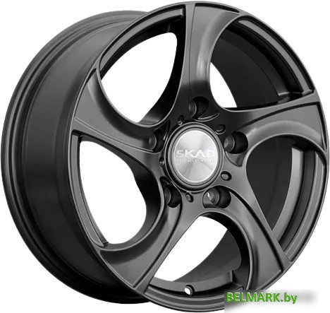 Литые диски SKAD Вихрь 16x7" 5x139.7мм DIA 98.5мм ET 40мм Черный бархат - фото