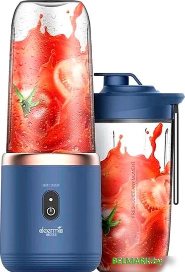 Портативный блендер Deerma DEM-NU06 Blue - фото