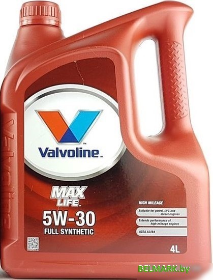 Моторное масло Valvoline Maxlife 5W-30 4л - фото