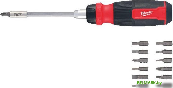 Набор отвертка с битами Milwaukee 4932480582 (14 предметов) - фото