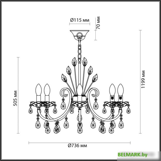Подвесная люстра Odeon Light Versia 4977/8 - фото2