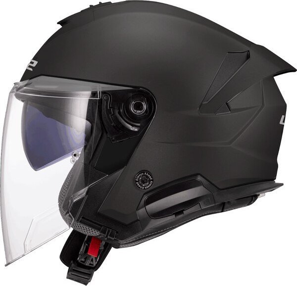 Мотошлем LS2 OF618 Verso II Solid (M, матовый черный) - фото