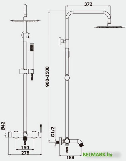 Душевая система Vieir V403562-S - фото2