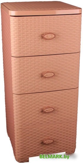 Комод Альтернатива Плетенка (какао) М2434 - фото