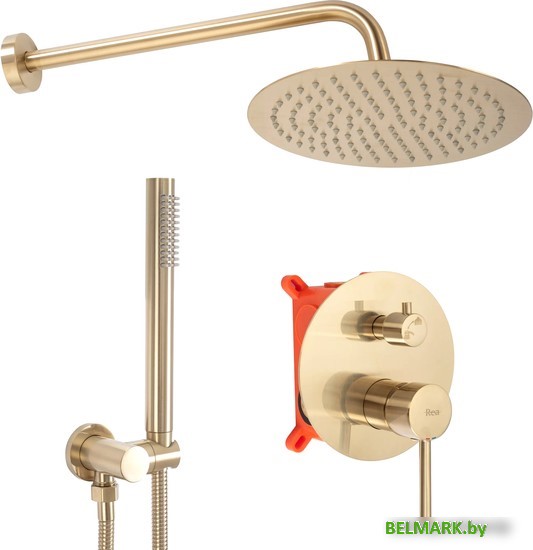 Душевая система Rea Lungo Matt Gold REA-P4160 - фото