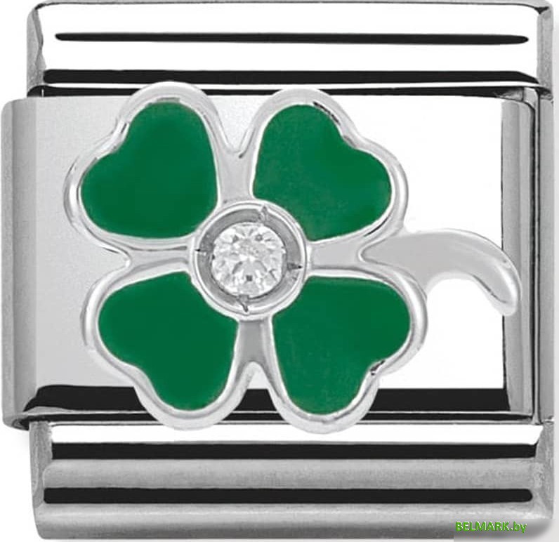 Звено для браслета NominatioN Зеленый клевер 330305/13 - фото