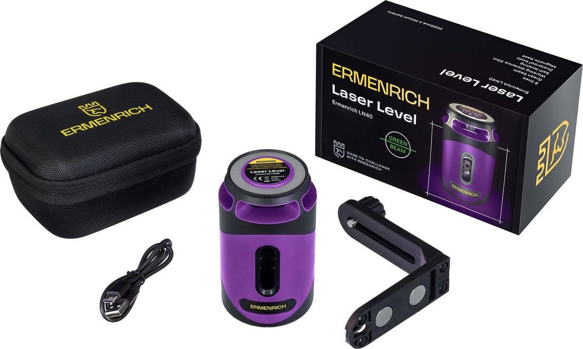 Лазерный нивелир Ermenrich PLUS LN40 84638 - фото2