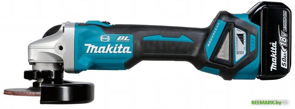 Угловая шлифмашина Makita DGA513RTJ (с 2-мя АКБ) - фото2