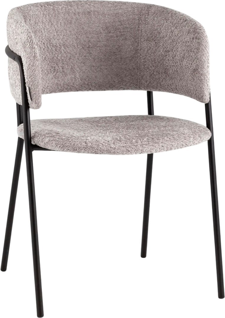 Стул с подлокотниками Stool Group Нэлли AV 486-C82-9005 (букле светло-серый) - фото