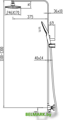 Душевая система Kaiser Zinger 35282 - фото2