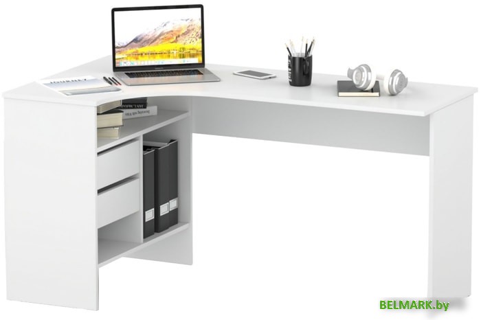 Стол Сокол СПм-25 (левый, белый) - фото