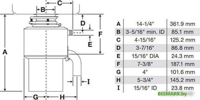 Измельчитель пищевых отходов InSinkErator LC-50 - фото2