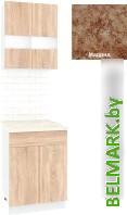 Готовая кухня Кортекс-мебель Корнелия Экстра 60р1ш2д (дуб сонома/мадрид) - фото
