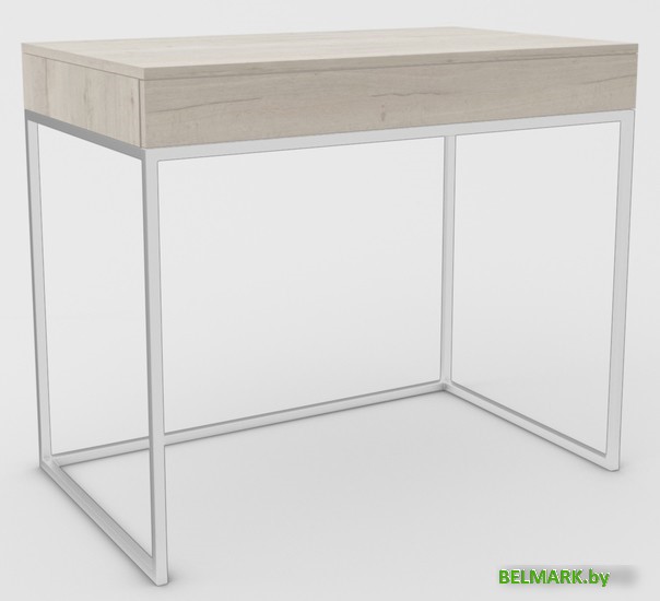 Туалетный столик без зеркала Hype Mebel Авелин 70x40 (белый/древесина белая) - фото