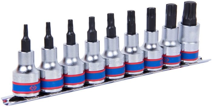 Набор торцевых головок King Tony 4109PR10 (9 предметов) - фото