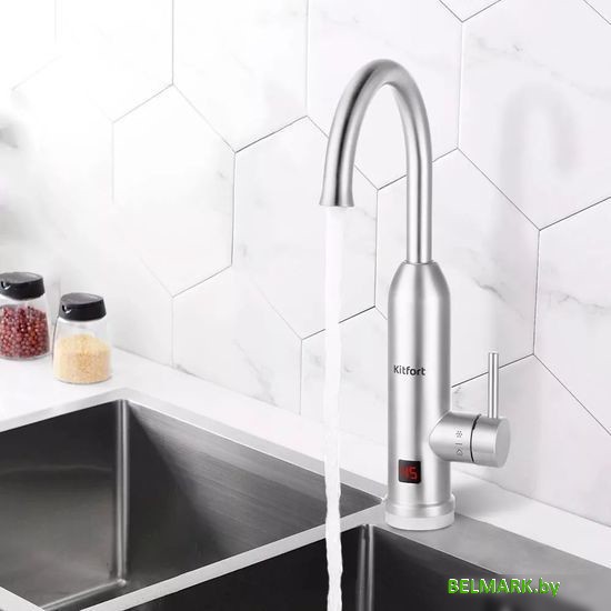 Проточный электрический водонагреватель-кран Kitfort KT-4032 - фото2