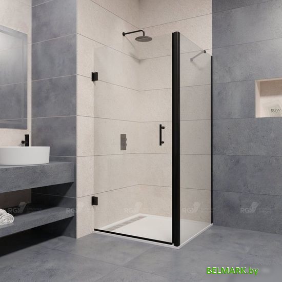 Душевой уголок RGW PA-36-B 41083682-014 80x120 (черный/прозрачное стекло) - фото