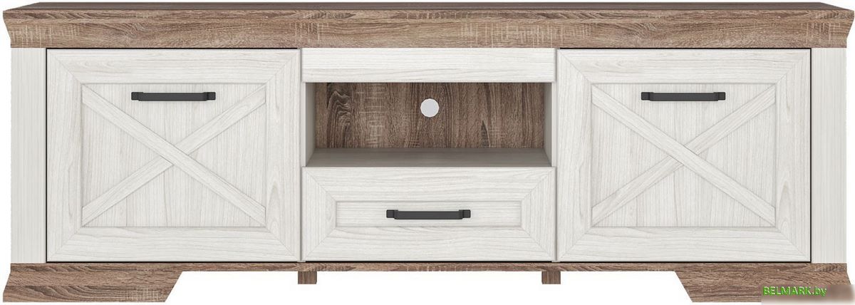 Тумба Black Red White Marselle RTV167 (ясень снежный/дуб сонома темный) - фото