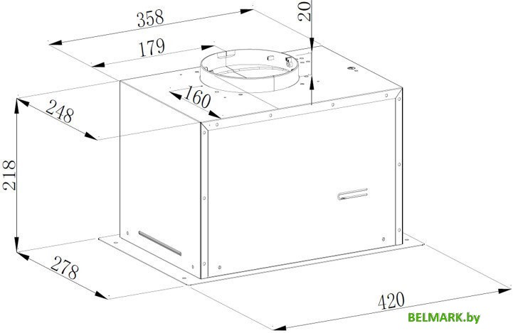 Кухонная вытяжка Weissgauff Dubhe 450 Black Edition - фото2