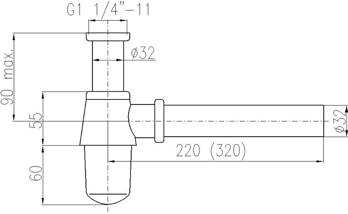 Сифон Slezak RAV MD0545SM - фото2