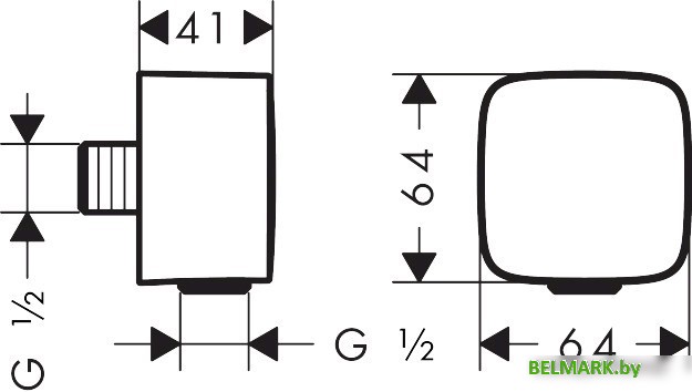 Крепление шланга Hansgrohe FixFit 26457000 - фото2