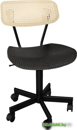 Офисный стул Sheffilton SHT-ST85/S121М (бежевый/черный/черный муар) - фото