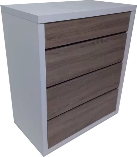 Комод Анрат К 900 (белый/дуб трюфель) - фото