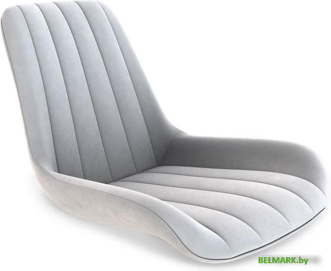 Стул Sheffilton SHT-ST37/S128 (серое облако/хром/белый муар) - фото2