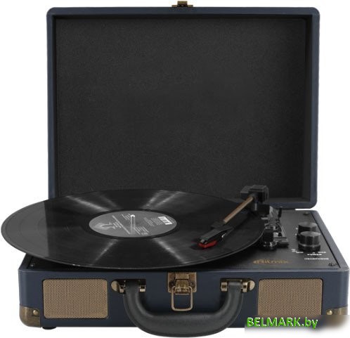 Виниловый проигрыватель Ritmix LP-160B (темно-синий) - фото
