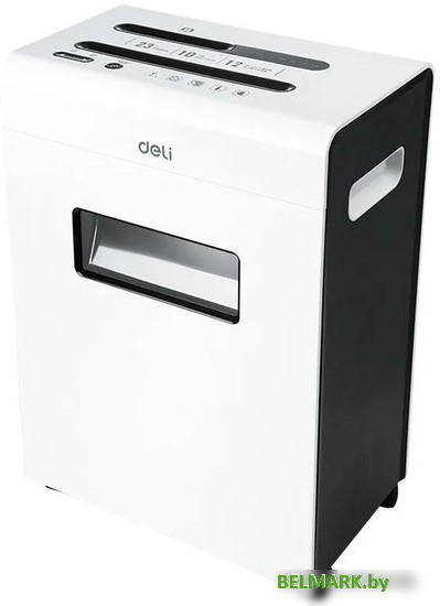 Шредер Deli E9903-EU (белый/черный) - фото