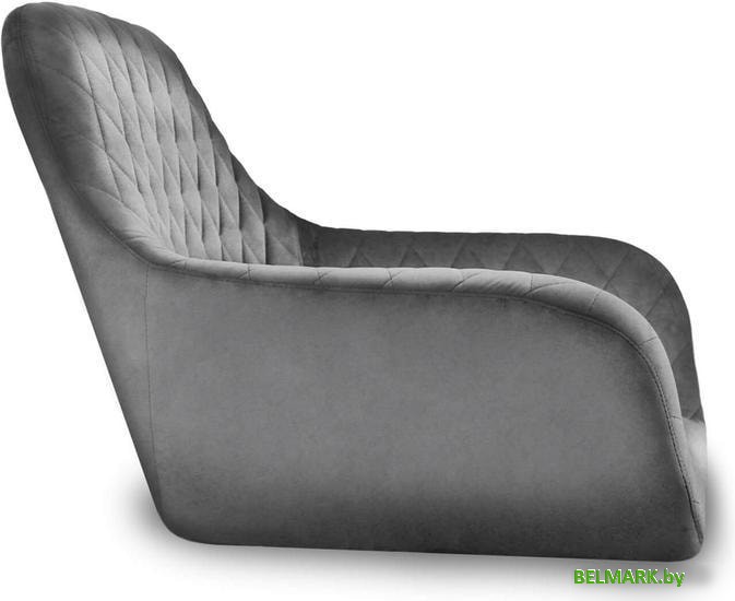 Стул с подлокотниками Sheffilton SHT-ST38/S128 (угольно-серый/хром/белый муар) - фото2