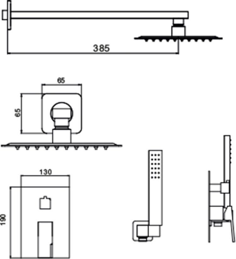 Душевая система Hansen HL36095-C - фото2