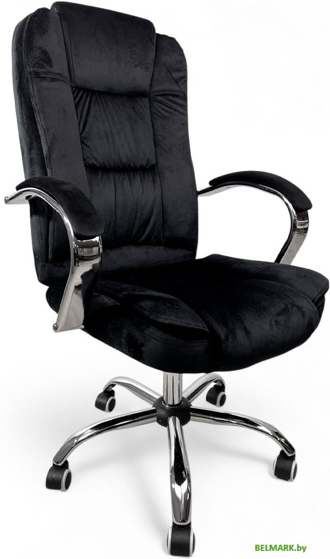 Офисное кресло Calviano Bravo (черный велюр) - фото