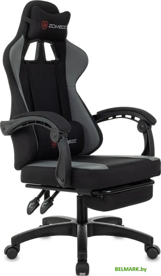 Игровое (геймерское) кресло Zombie Weaver (черный/серый) - фото