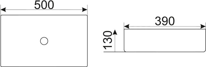 Умывальник CeramaLux MNC597 - фото2