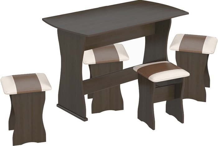 Кухонный стол Трия Тип 1 МФ-101.006 (венге/санчо/коричневый) - фото